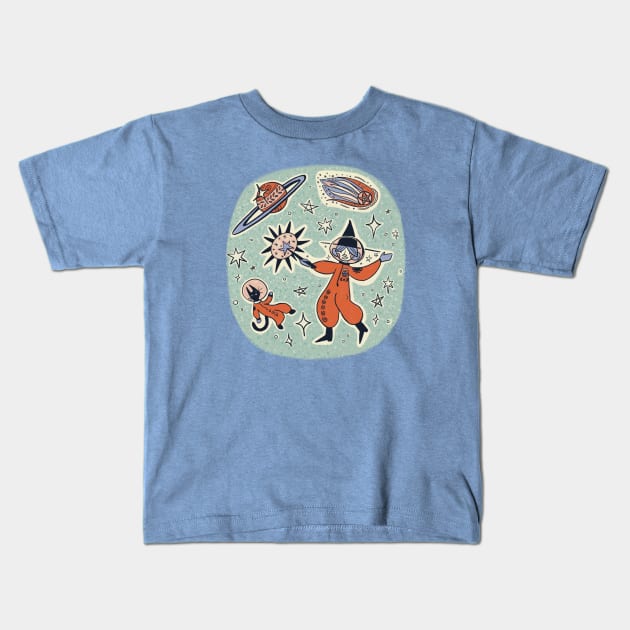 Cosmic Witch Kids T-Shirt by Bittersweet & Bewitching